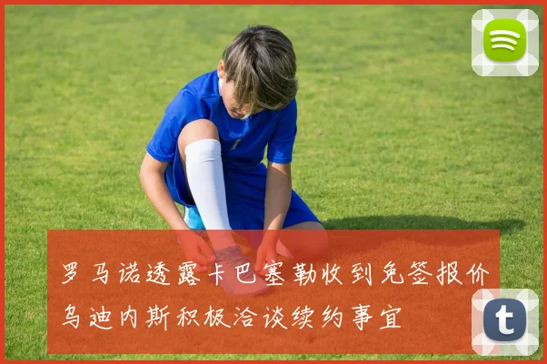 罗马诺透露卡巴塞勒收到免签报价乌迪内斯积极洽谈续约事宜