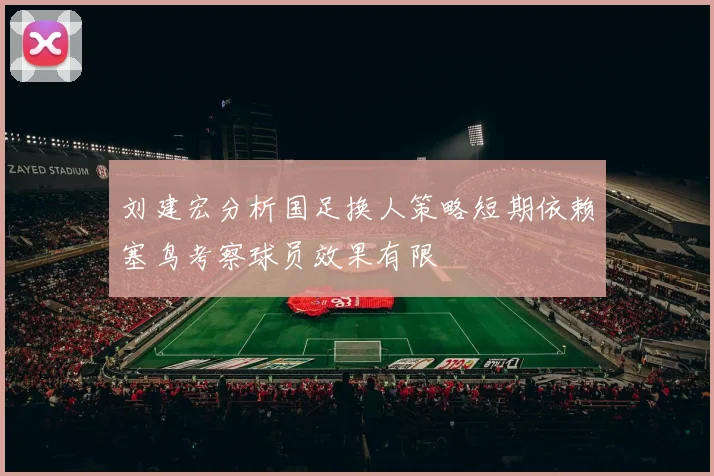 刘建宏分析国足换人策略短期依赖塞鸟考察球员效果有限